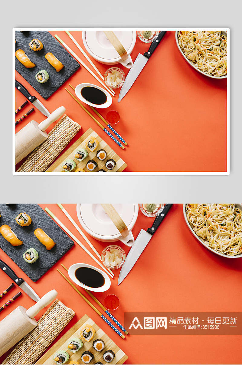 美味寿司实拍图片素材