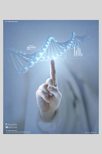英文生物现代医疗科技海报