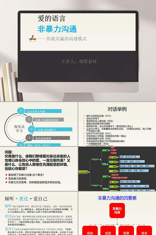 爱的诺言非暴力沟通教育PPT