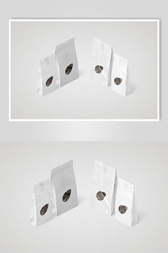 极简咖啡袋包装展示样机