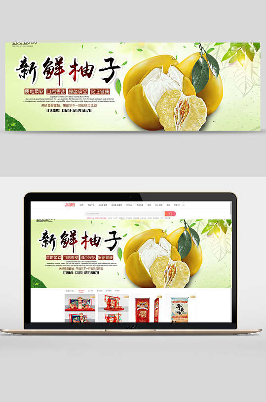 新鲜沙田柚banner