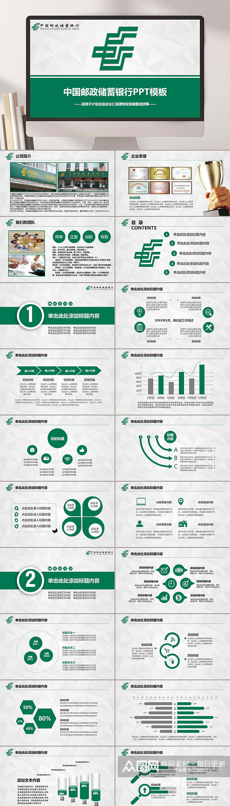 中国邮政储蓄银行PPT素材