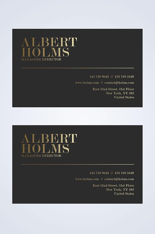 黑色烫金名片图片-黑色烫金名片设计素材-黑色烫金名片模板下载