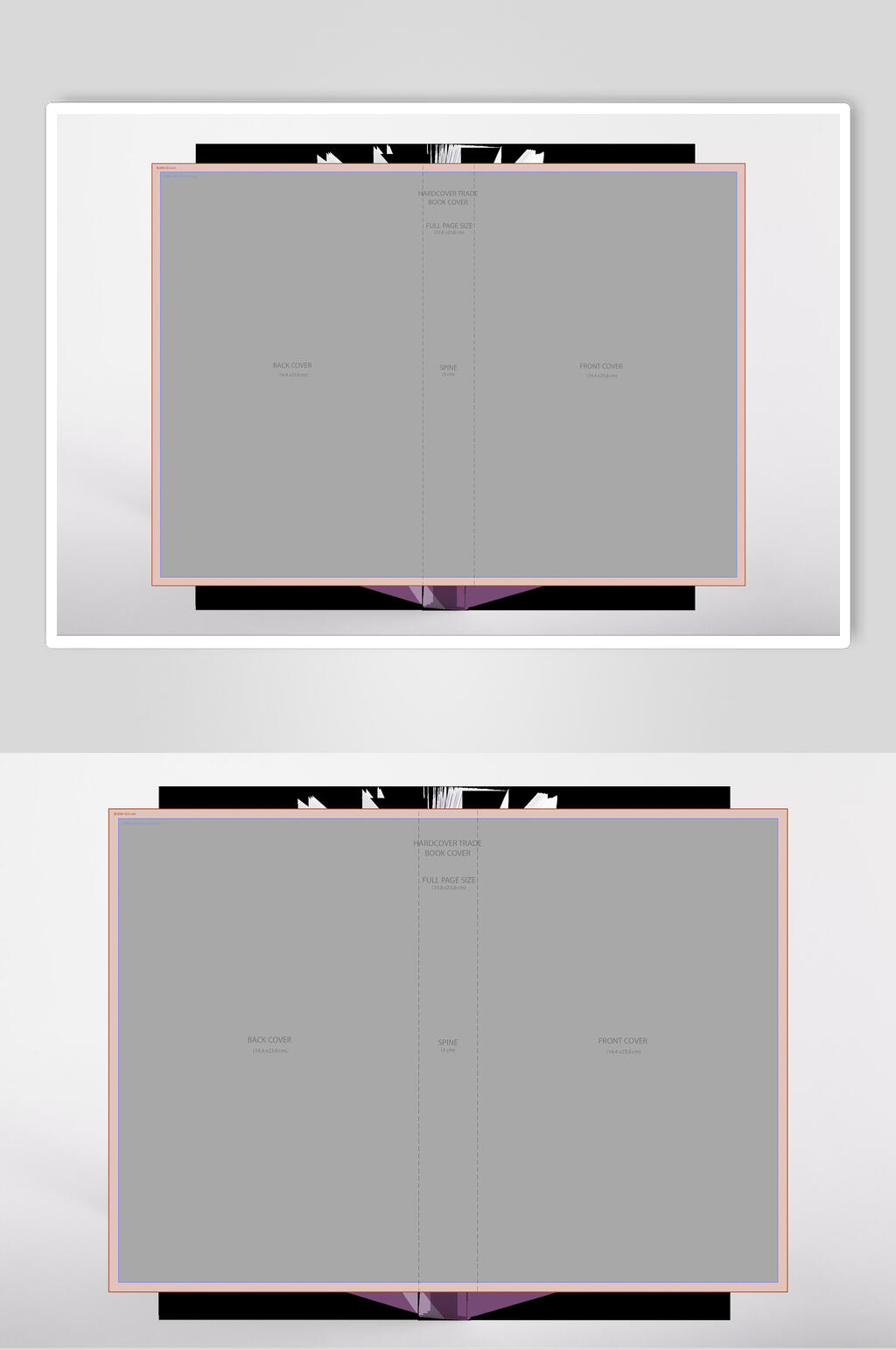 灰色书籍杂志展示样机素材