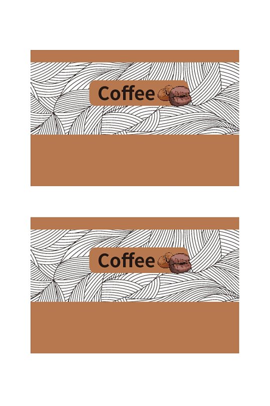 咖啡食品包装矢量设计