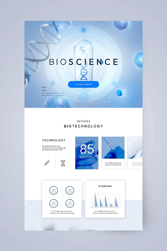 蓝色医疗医学DNAUI设计