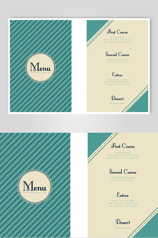 简约欧美复古晚会节目单邀请函海报-众图网