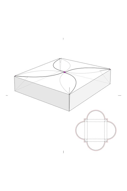 细节分解刀线盒礼盒包装