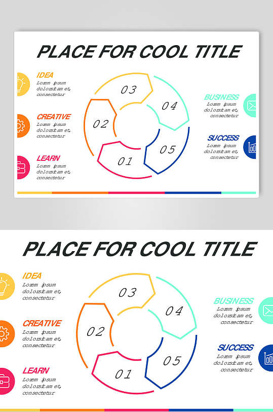 时尚手绘数据图表矢量素材