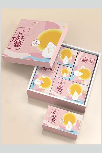 花好月圆高端文创包装设计展示样机