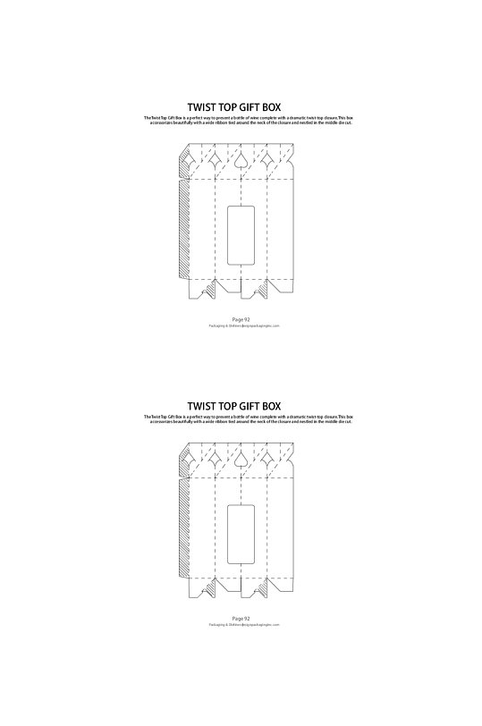 包装盒刀线盒产品包装展开图