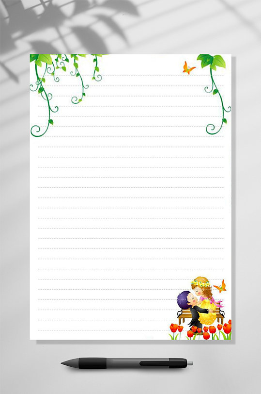 信纸ppt-信纸ppt素材-信纸ppt模板下载-众图网