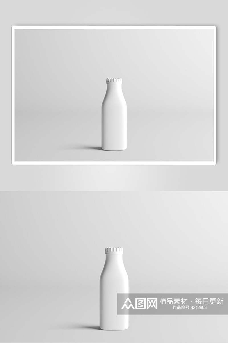 白色果汁瓶展示样机素材