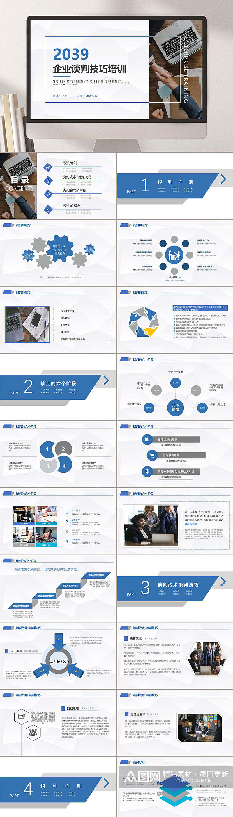 企业谈判技巧PPT素材