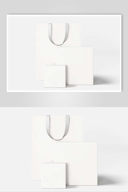 纸盒手提袋样机图片-纸盒手提袋样机设计素材-纸盒手提袋样机模板下载