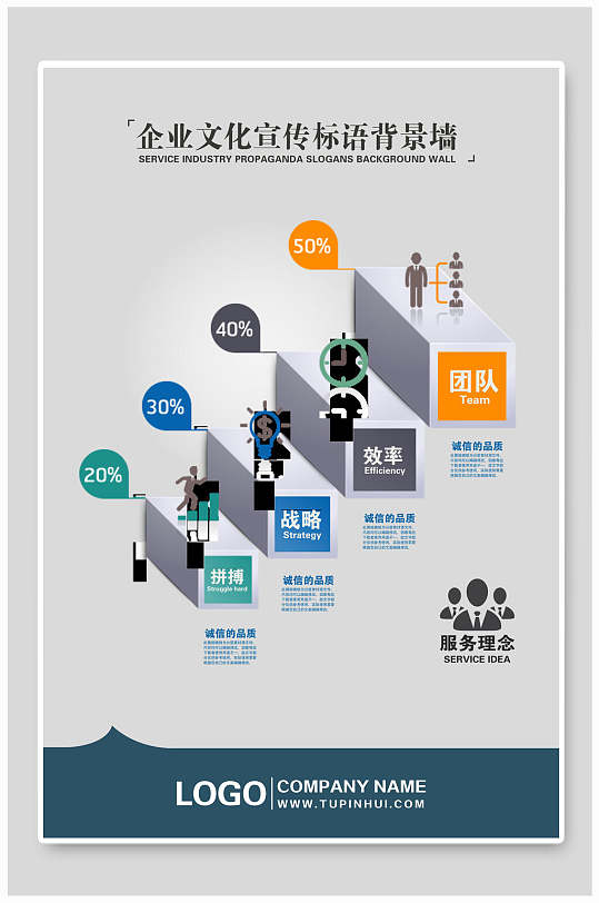 宣传标语励志战略企业文化海报