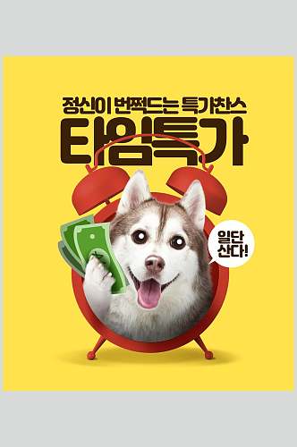 韩国可爱动物插画素材