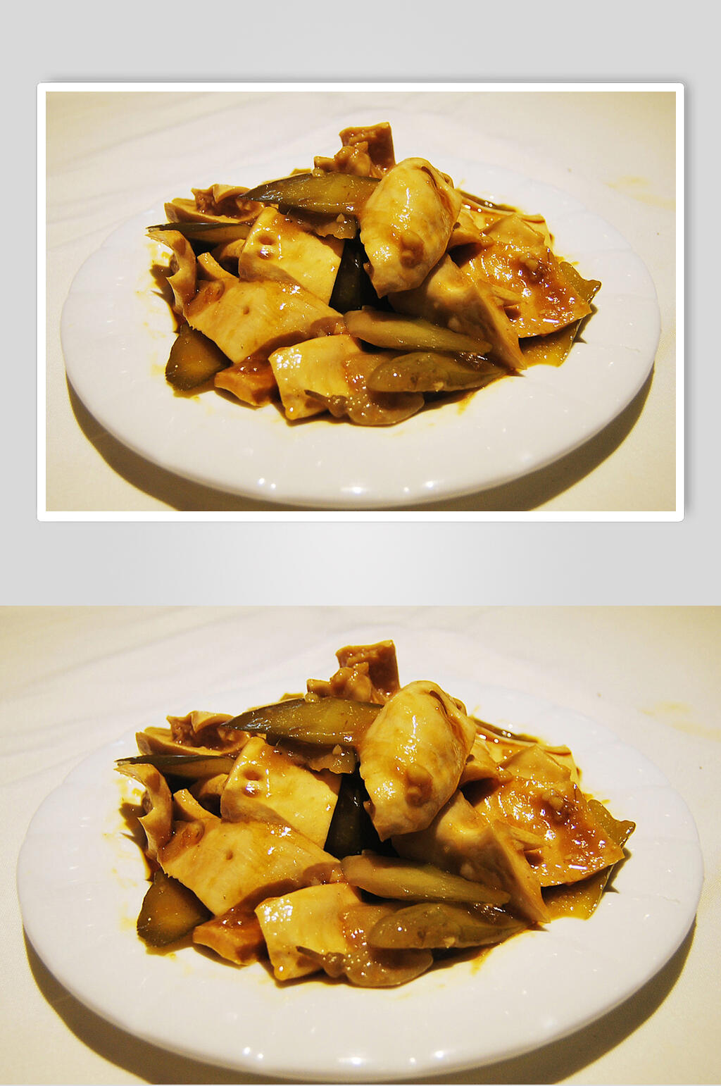 酸辣牛心管美食摄影图片素材