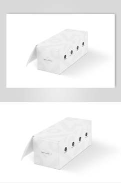 经典白色瓦楞纸包飞机盒外包装样机