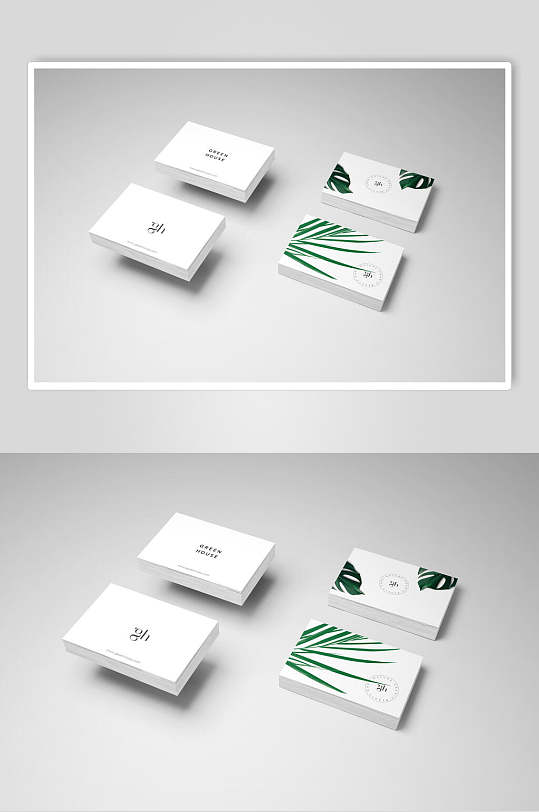 植物面膜化妆品牌VI包装样机