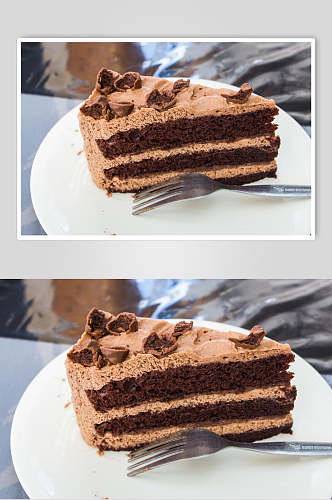 精美巧克力吐司蛋糕甜品图片叁