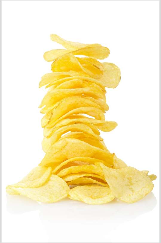 金黄色炸薯片图片