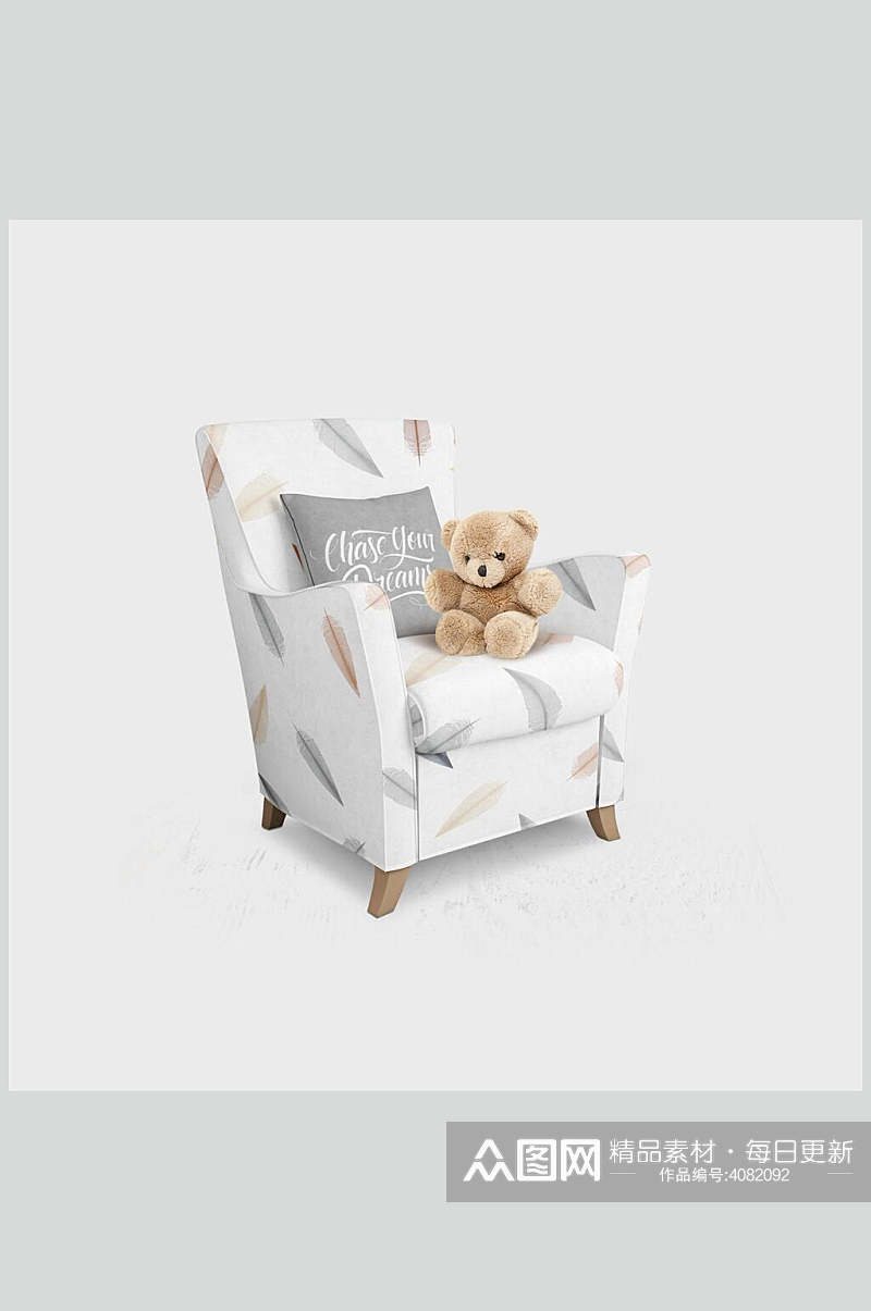 椅子欧美儿童婴儿房用品样机素材