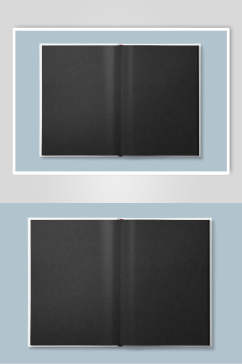 灰色内页各种规格书籍设计样机