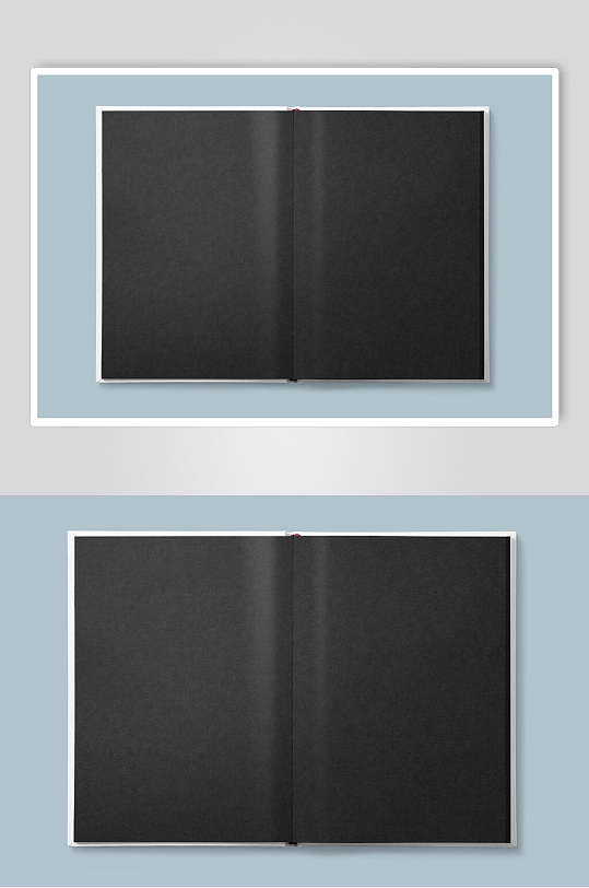 灰色内页各种规格书籍设计样机
