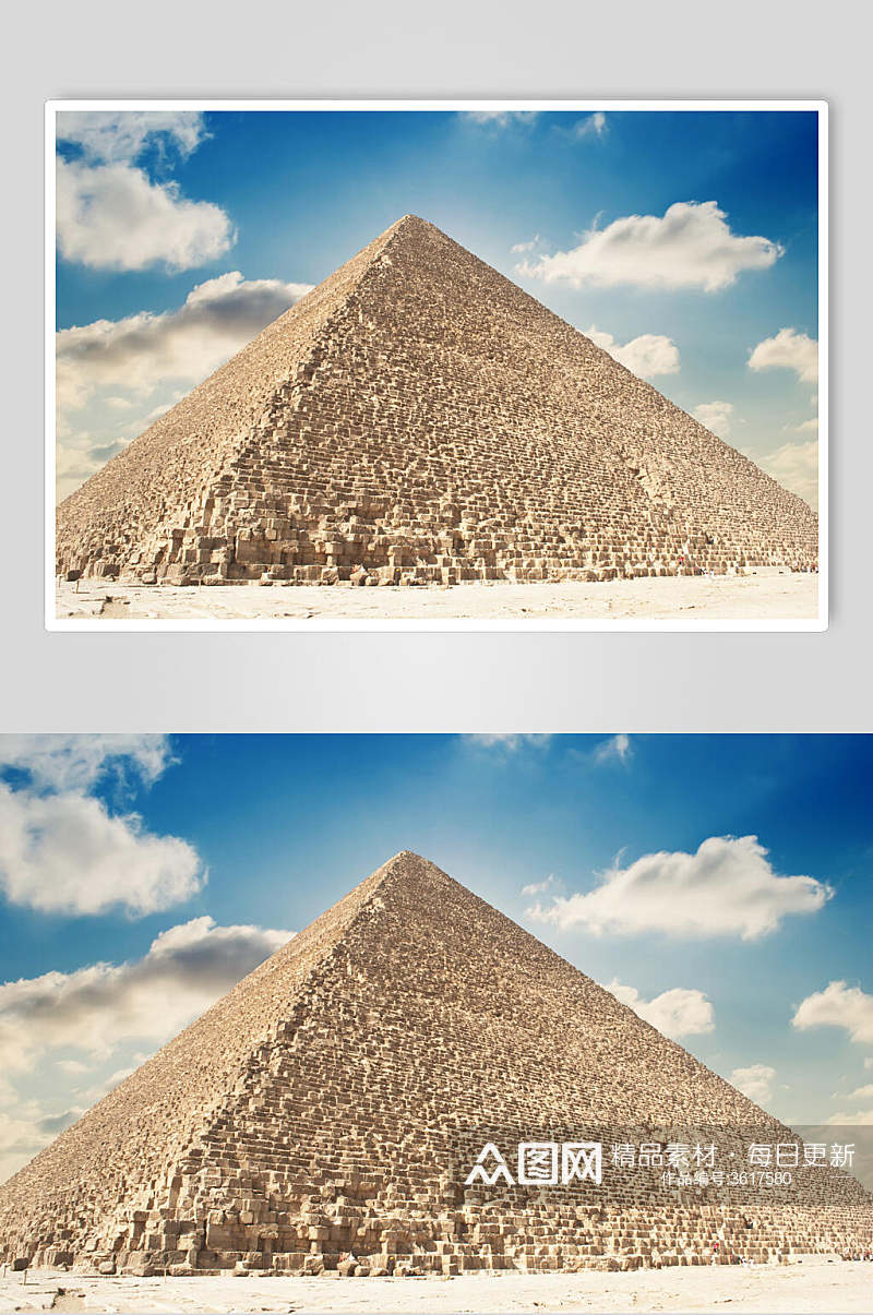三角形埃及金字塔狮身人面像图片叁素材