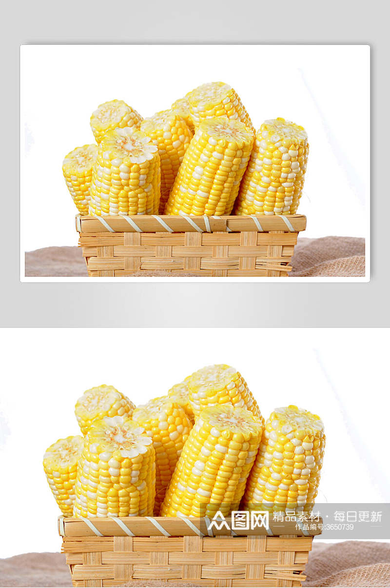 一筐玉米玉米图片素材