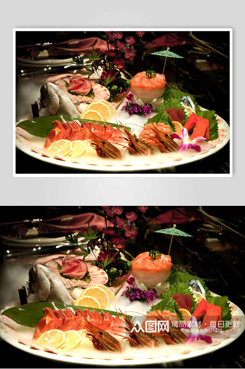 海鲜拼盘美食摄影图片素材