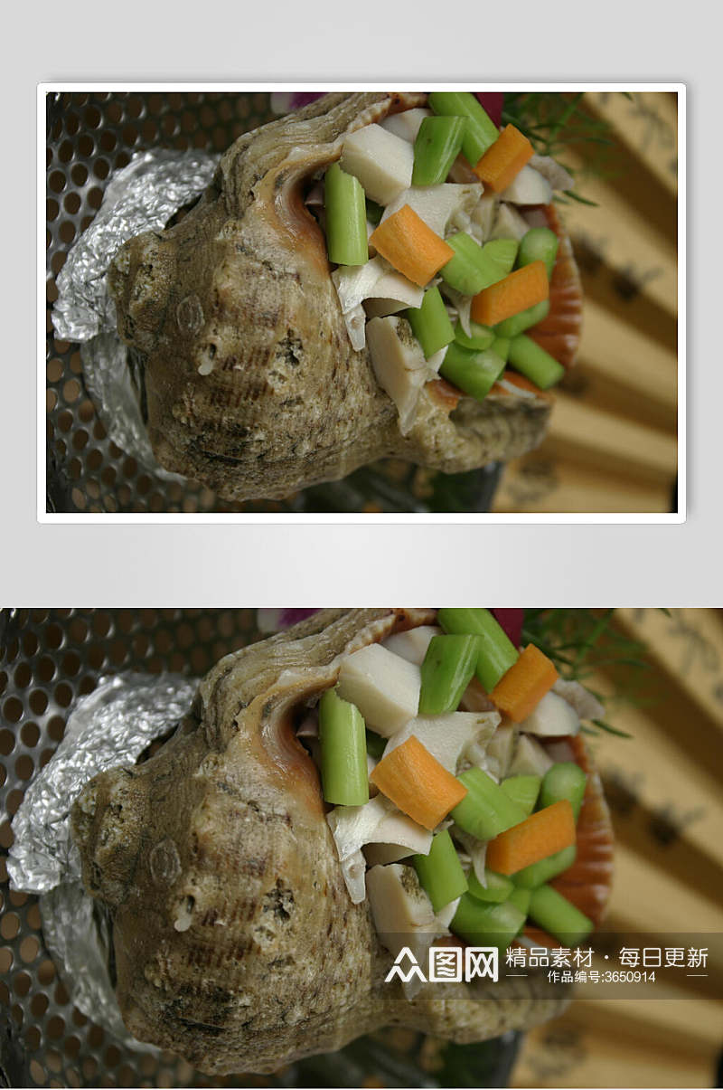 生蚝烧烤类食物高清照片素材