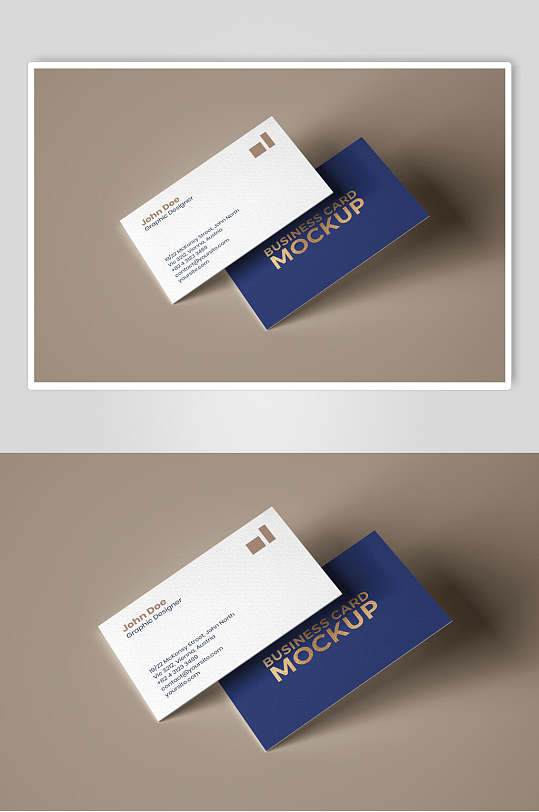 烫金工艺雅致哑膜名片样机