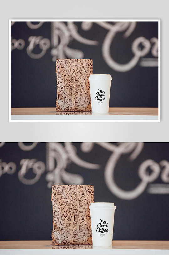 膨化袋纸杯咖啡品牌包装展示样机