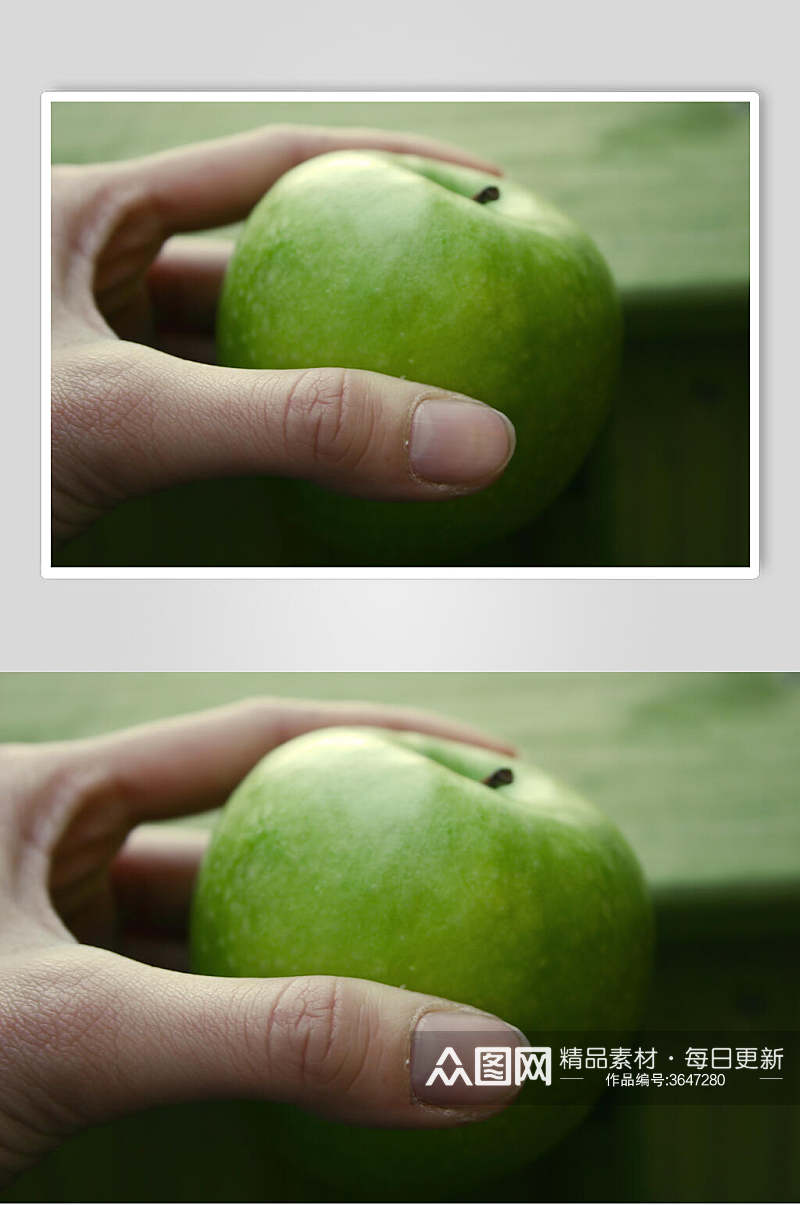 手拿苹果新鲜苹果水果图片叁素材