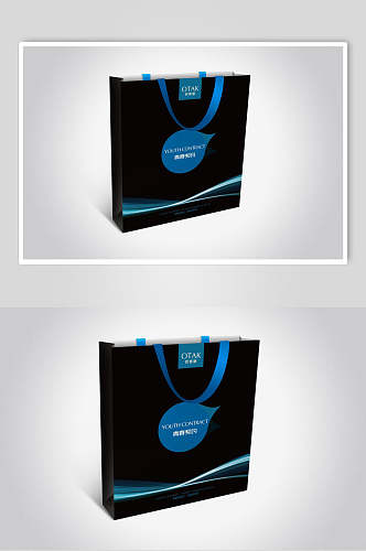 企业宣传手提袋品牌包装设计展示样机