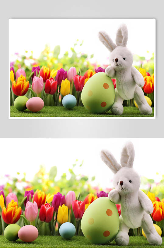 可爱兔子复活节彩蛋图片