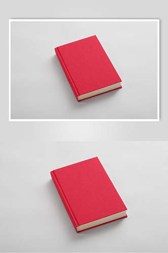 红灰创意简约风厚书籍书本展示样机