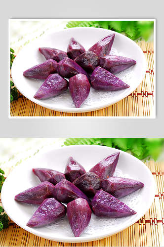 紫薯烧烤类食物照片
