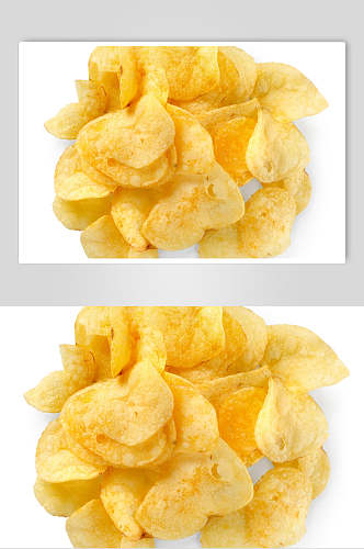 金黄美味炸薯片图片