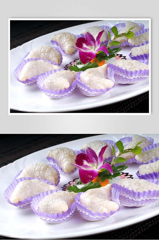 小吃珍珠咸水角美食摄影图片