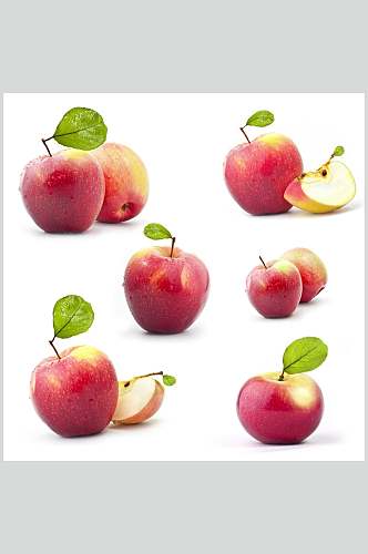 招牌新鲜苹果水果图片
