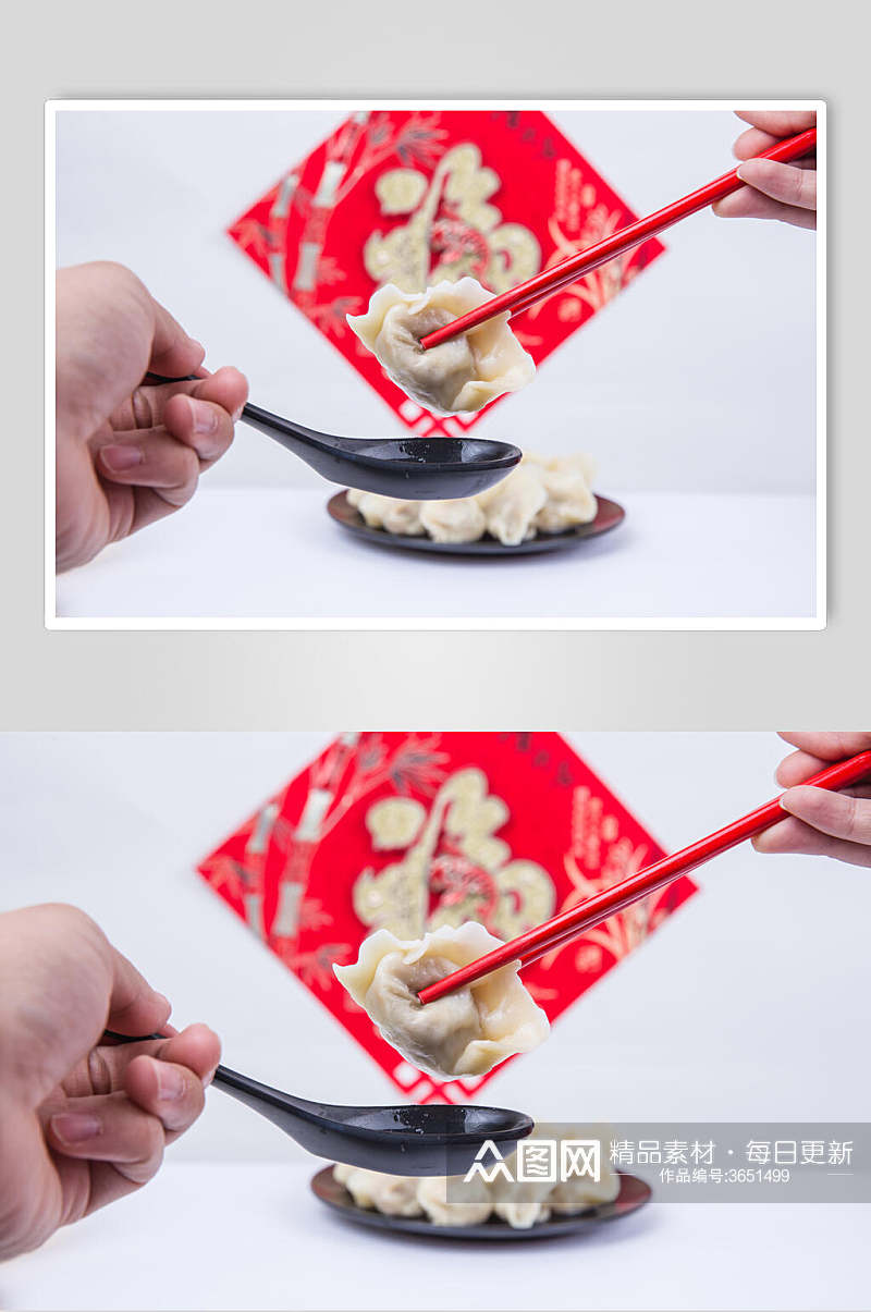 传统美食饺子水饺美食摄影图片叁素材