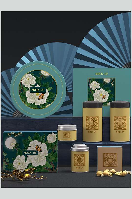茶叶罐整套文创样机