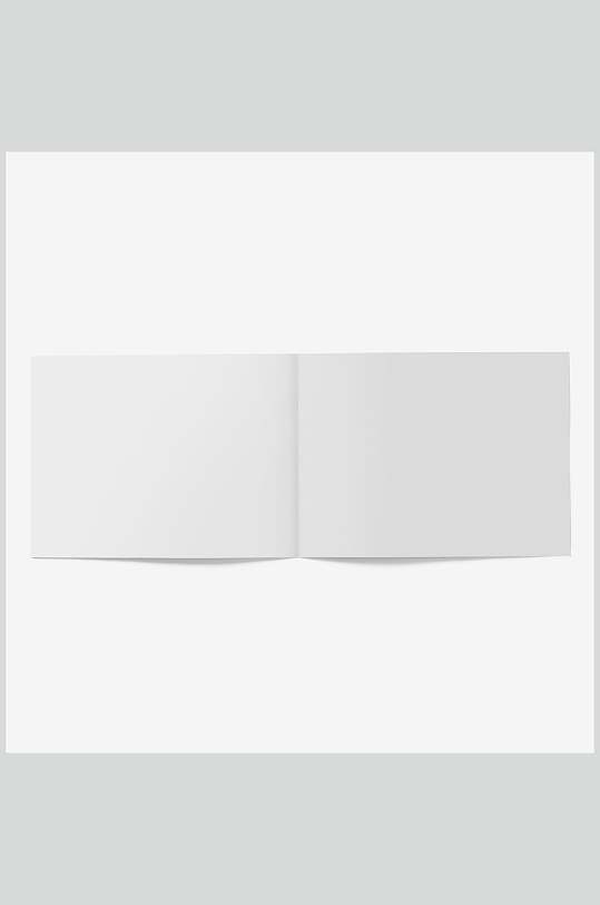 横版展开时尚书籍装帧页面智能贴图样机