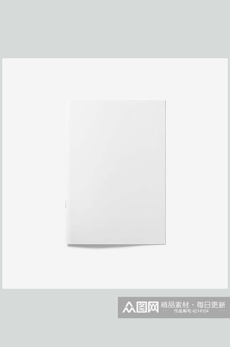 白色立体书籍装帧页面智能贴图样机素材