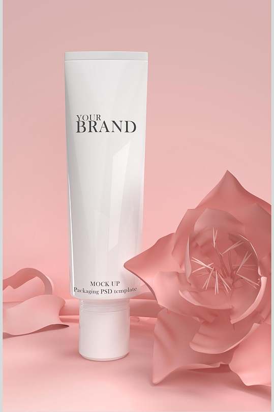 粉色玫瑰系列化妆品素材
