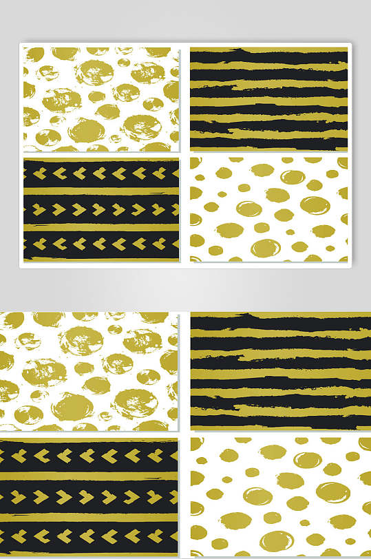 质感黑金波点几何卡片素材-众图网