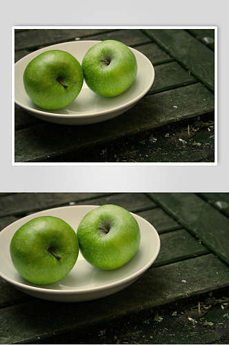 青苹果新鲜苹果水果图片叁
